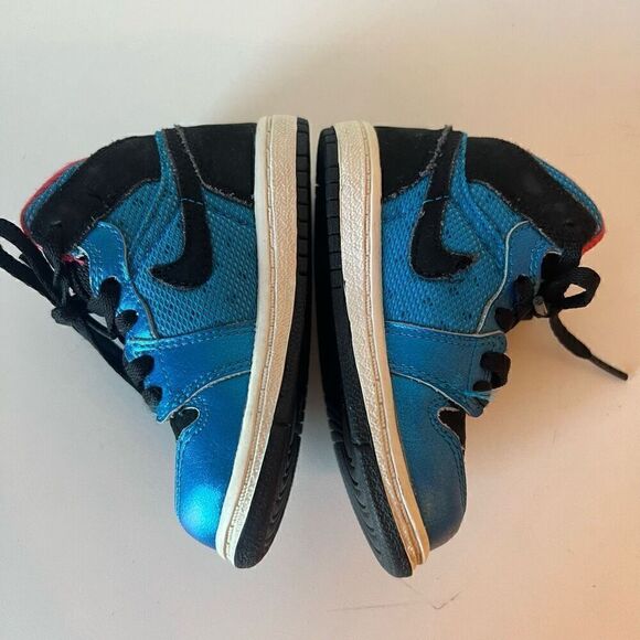 Nike Air Jordan 1 Phat Toddlers Shoes Basketball Blue Black Kids Size 6C Sneaker - Picture 9 of 9
